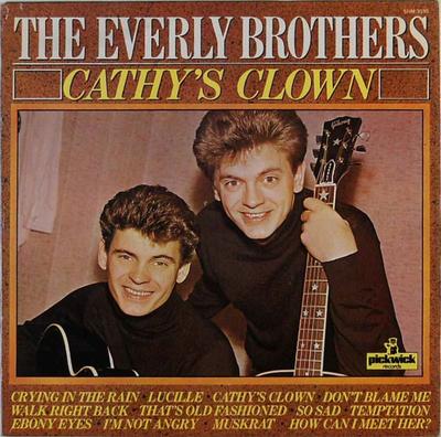 LP Record EVERLY BROTHERS - Cathy's Clown SHM3030 Pickwick Record 1980 UK Rock Used