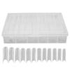 240pcs False Nail Tip Extra Long Clear Fake Artificial Nail Tips for Home DIY SalonTransparent