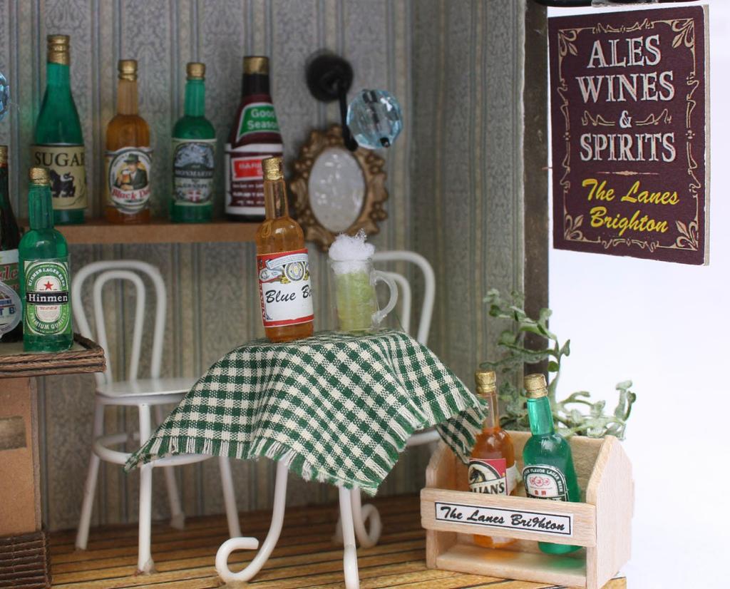 Billy Handmade Dollhouse Kit Corner Shop Kit Seaside Beer Stand 8788