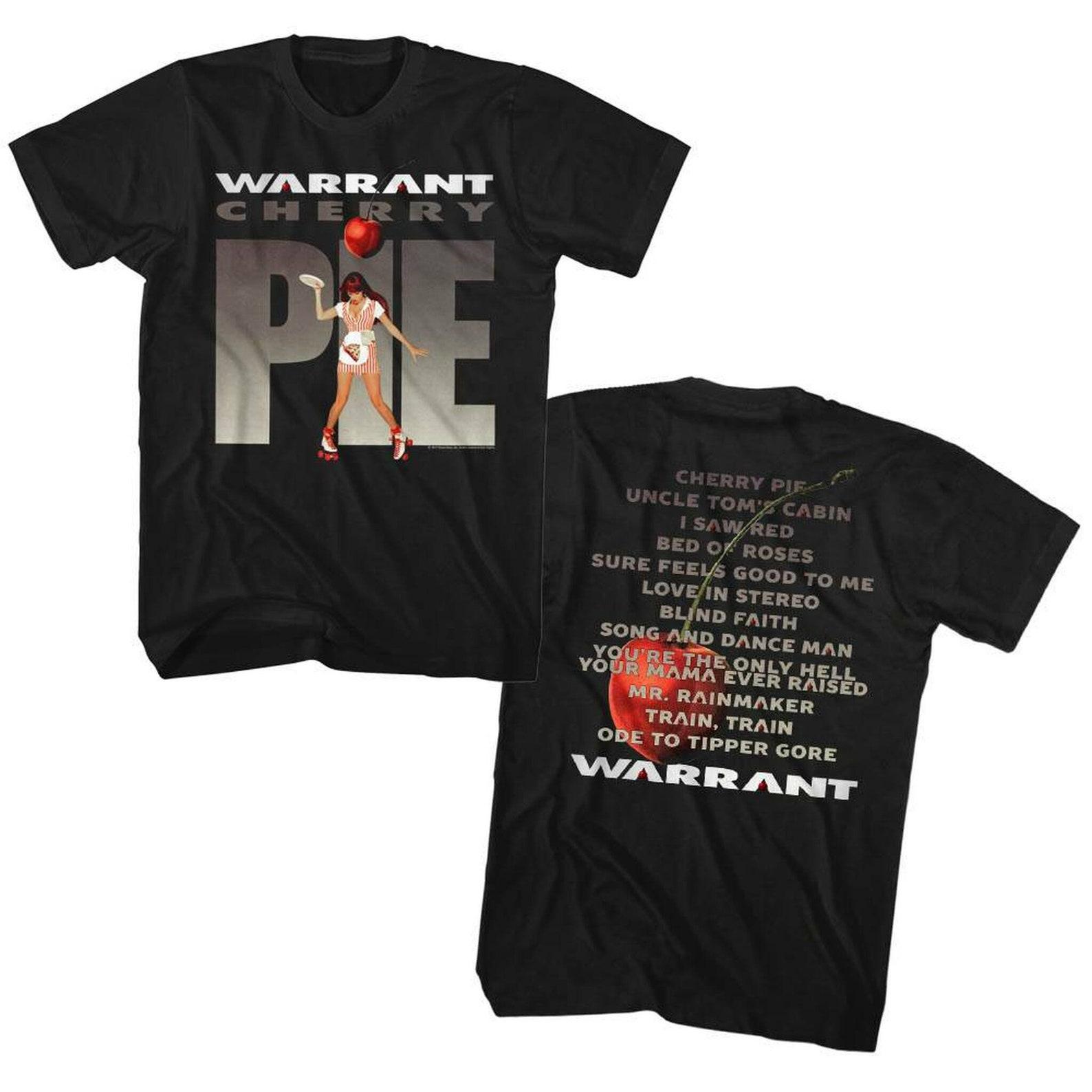 Warrant Cherry Pie Album Black Adult T-Shirt S