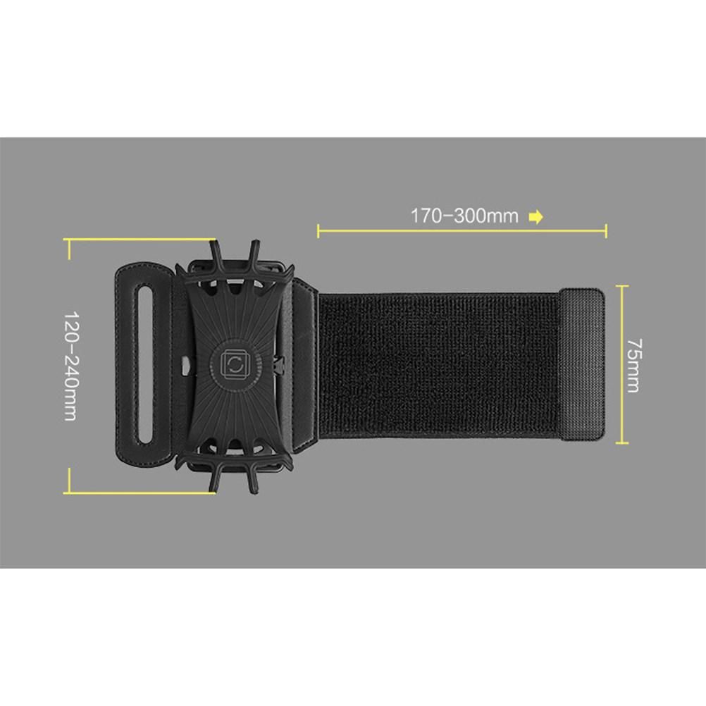 Rotatable Phone Holder Wristband Premium Stretchy Comfortable Forearm Armband for Jogging Running Walking Cycling Climbing 6