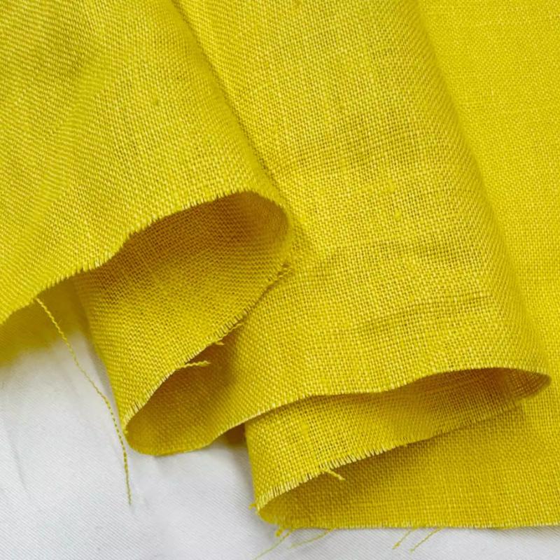 Удобная Дышащая Натуральная Льняная Ткань Стиранный Лен Весенне-Летняя Ткань Ткань для DIY Платья Широких Брюк Легкой Куртки Одежды 100x140cm