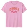 Summer Babe Womens T-Shirt Beach Vacation Lifestyle Summer Gift For Her