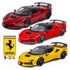 Burago 1:24 Ferrari SF90 XX STRADALE Offiziell lizenziertes Luxusfahrzeug aus Legierung Diecast Cars Modell Spielzeugsammlung Geschenk