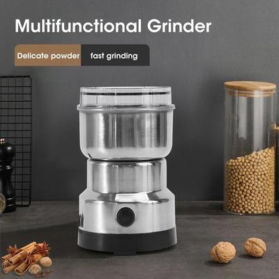300ML Mini Electric Grinder Household Ultrafine Baby Food Pulverizer Coffee Beans Mill Grinder Upgrade Portable Electric 4Blades