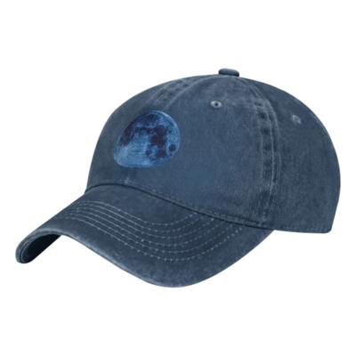 Blue Moon Verano Clásico Moda Hombres Gorra de Camionero Algodón Transpirable Mujeres Gorra de Vaquero Viajes al Aire Libre Ocio Gorras de Baloncesto