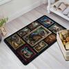 Dinosaur Collection Pattern Rug Floor Mat for Living Room or Bedroom Soft and Comfortable Carpet a Gift for Birthday and Holiday.