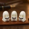 Spooky Ghost Figurine for Bookshelf Halloween Cute Reading Desk And Bookshelf, Statue, Decor Entrance Mini Ornament with Book Home Study & Office