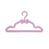 20 Pcs Dollhouse Hangers Reusable Multifunctional Plastic Pink Miniature Clothes Rack for Doll