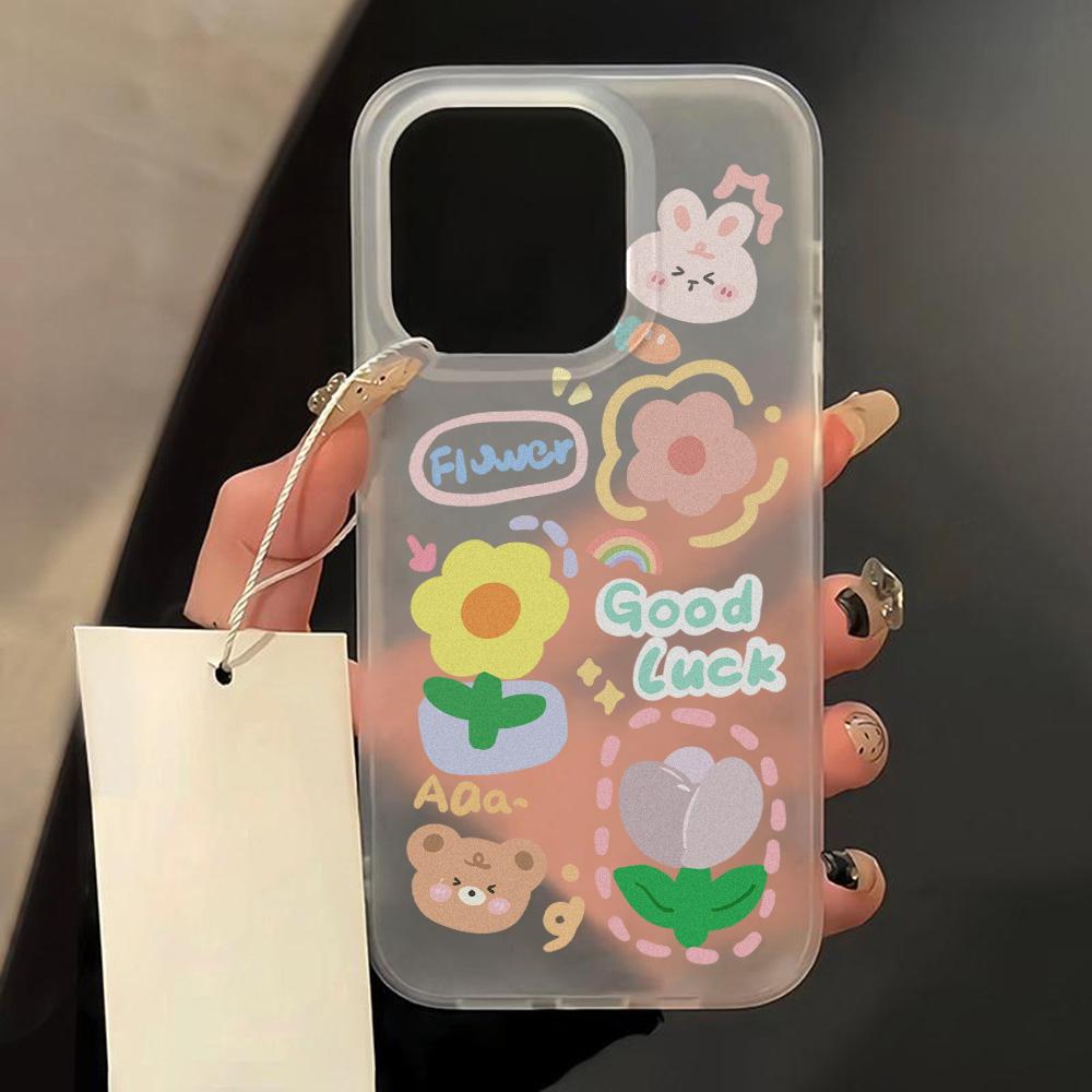 Silicone Phone Case for iPhone 11 Funda iPhone 15 Pro Max 16 13 14 Plus 12 Mini 16promax 15promax Transparent Matte Coque Cover