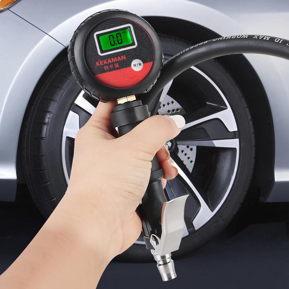Auto Tire Pressure Gauge LCD Digital Tyre Tester for Car Truck Vehicle Motorcycle High Precision Monitor System Test Accessories