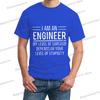 "I Am An Engineer" Graphics Men's Clothing Summer Fashion Funny Engineer Slogan Tops Tees Short Sleeve Hippie Homme Camiseta