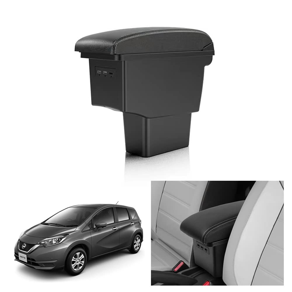 

Nissan Note 2nd Generation NISMO Car Armrest Console Box Current with USB Charging Nissan E12 2nd Generation Note Storage Small Item Car Easy Drop
