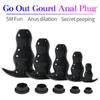 5 Sizes Hollow Anal Plug/Dilator/Dildo Soft Speculum Prostate Massager Butt Plug Set Intimate/Enema Sex Toys For Women Men