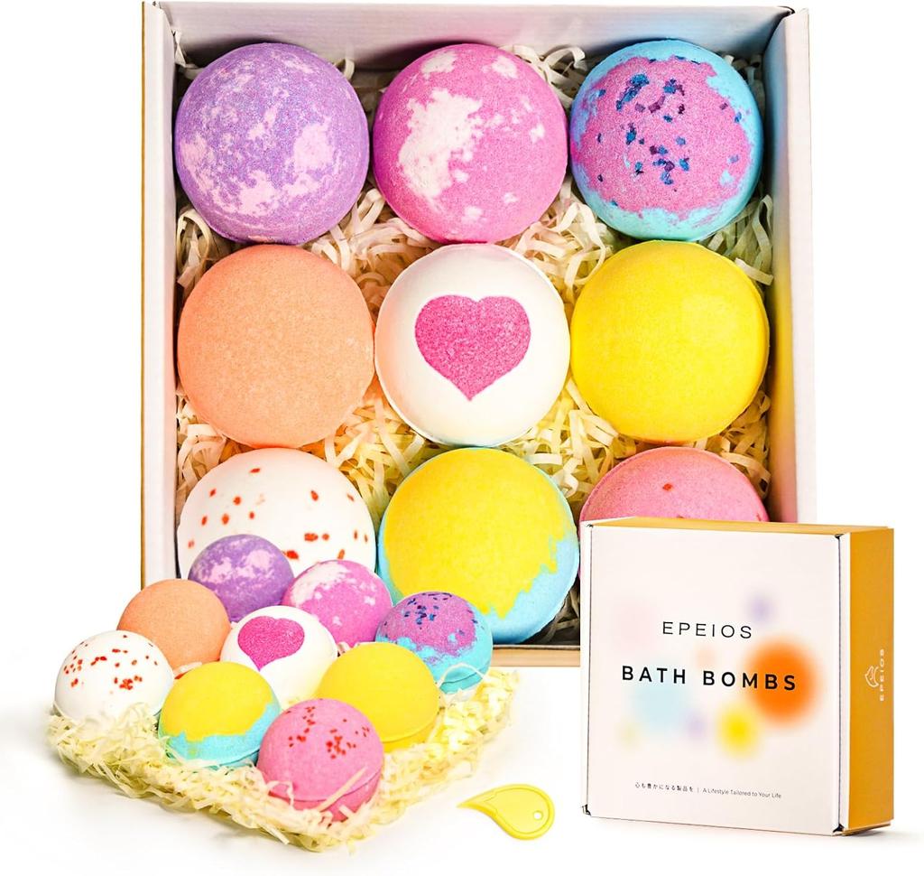 Japanese Bath Bombs Epeios Carbonated Fizzy Bath Balls Set