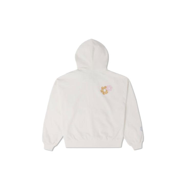 New Converse Sweatshirt Women s White 10025521-A01 2XL