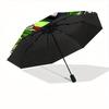 Looney Tunes Marvin the Martian Automatic Open/Close Umbrella   Compact Travel Umbrella, 8 Rib Heavy Duty Construction, Ideal Gift, 107