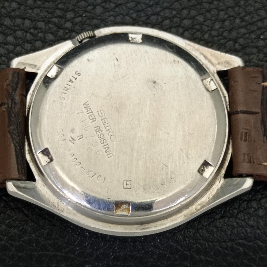 SEIKO 5 AUTOMATIC 7009A VINTAGE JAPAN MENS ARABIC BLUE DIAL WATCH a701667-5 R206c-a701667