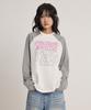 WAIKEI Maltese Archive Line Graphic Raglan Long Sleeve T-Shirt White