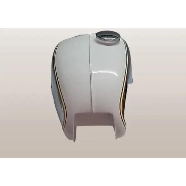 NSU Max 250 Chrome And White Painted Steel Fuel Petrol Gas Tank |Fit For