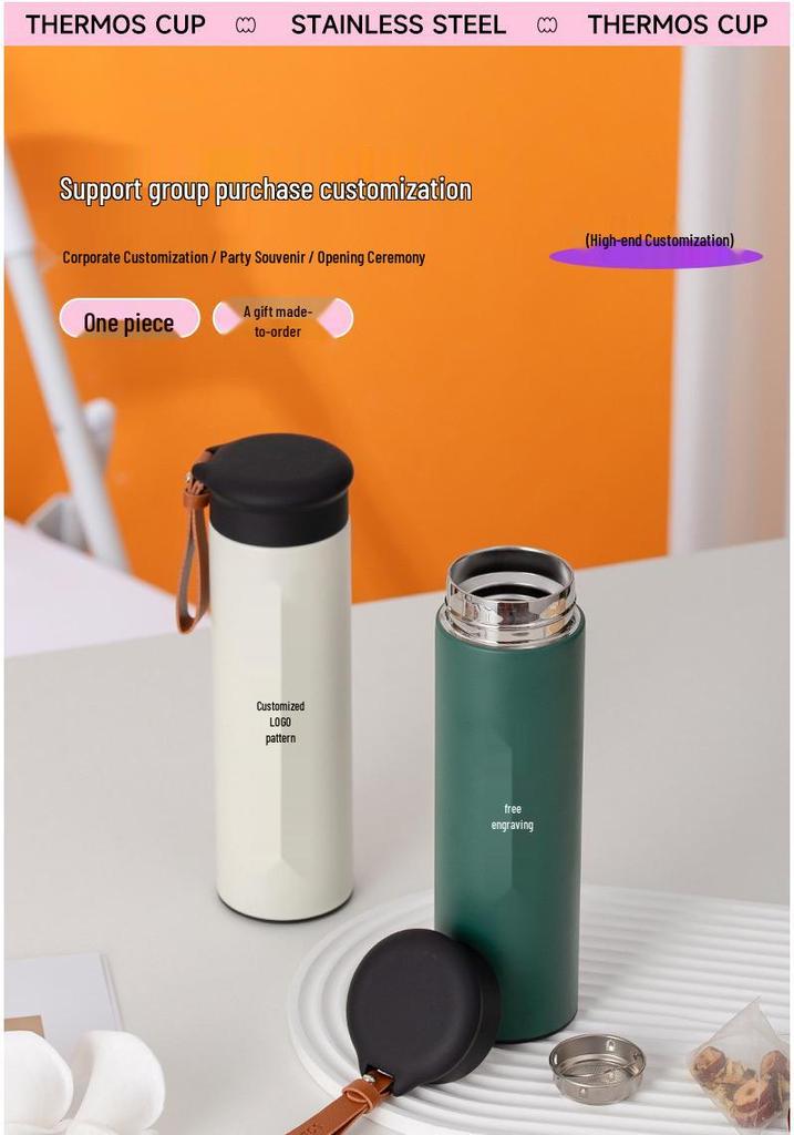 316 Stainless Steel Mini Thermos with Tea Infuser - Portable Student Cup & Outdoor Gift