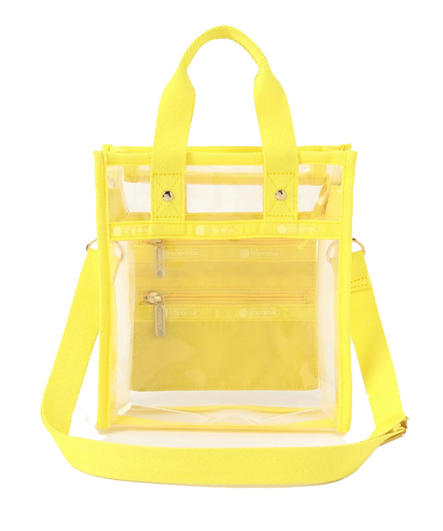 

Official Shoulder Bag CLEAR MINI Yellow [LeSportsac] N/S TOTE/1527 Women s Clear/Primrose