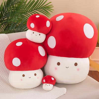 Red Mushroom Doll Red Umbrella Umbrella Mushroom Pillow Plush Toy Children's Gift Ragdoll