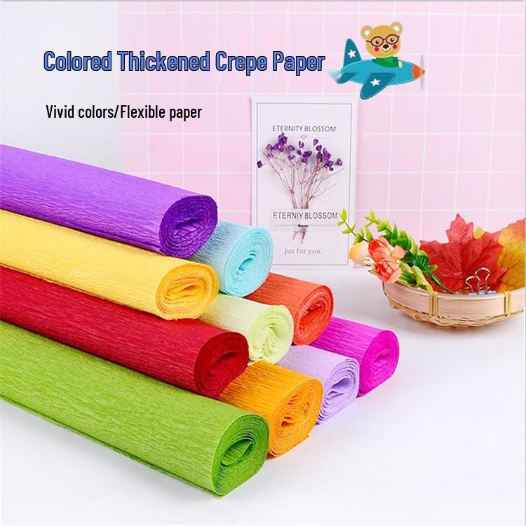 Farbiges Krepppapier für Blumenverpackungen und DIY-Floralkunst