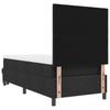 Box Spring Bed with Headboard Black 90 x 200 cm Fabric