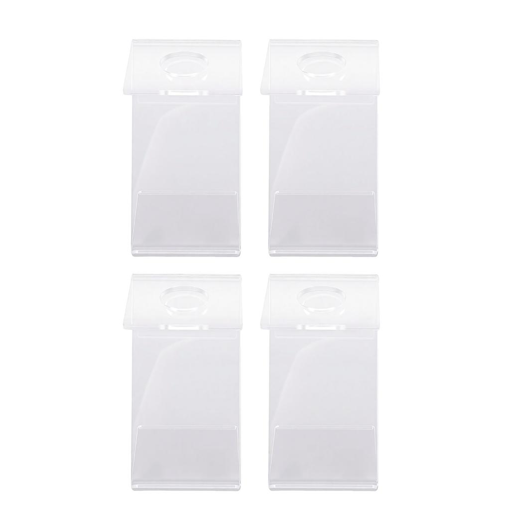 4 Pcs Acrylic Baseball Stand Holder Z Shaped Transparent Baseball Display Holder Table Decoration