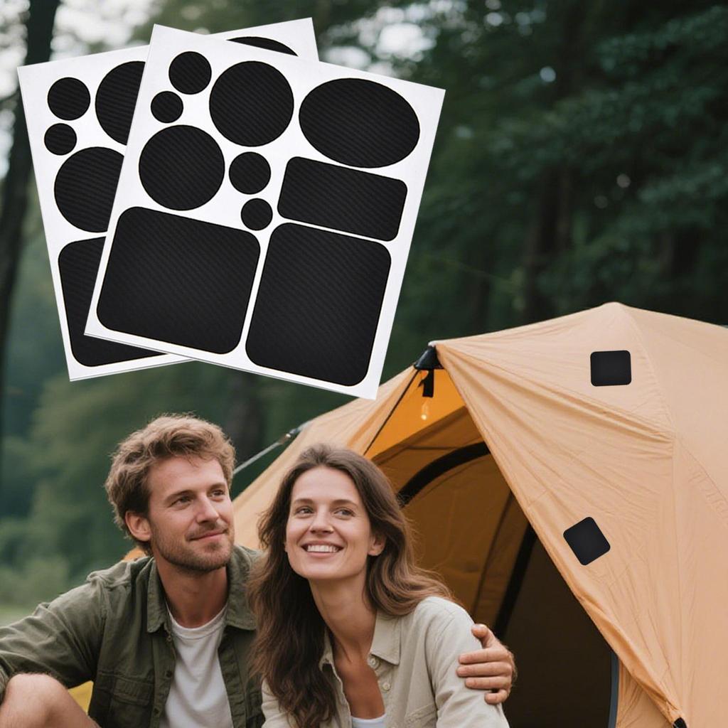 Down Jacket Patch 6 Pieces Self Adhesive Waterproof Nylon Patches Outdoor Gear Clothes Repair Tape For Sleeping Bag Tents Coats