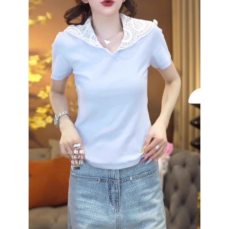 

Белая кружевная футболка с капюшоном большого размера во французском стиле