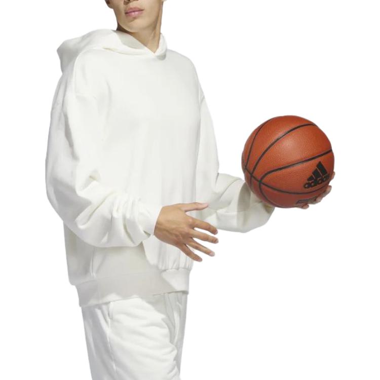 adidas Sweatshirts Men's White Hooded Moderate Regular IC2438