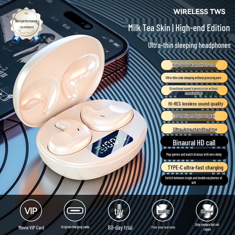 

M52 Low-Latency Mini In-Ear Wireless Bluetooth Sleep Earphones with Digital Display