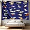 Snoopy Print Tapestry - Portable Wall Decor Cloth, for Home, Dorm, Travel, Bedroom, Living Room - Ideal Birthday Housewarming Gift