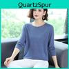 Knit Roundneck Bottoms Womens Sweater Spring And Autumn Thin Top Womens Fashion