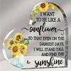 [2D Flat] [2D Flat] Single Acrylic Plaque, a Motivational Present for Women, Perfect for Christmas. This Acrylic Gift Offers Encouragement And Serves 