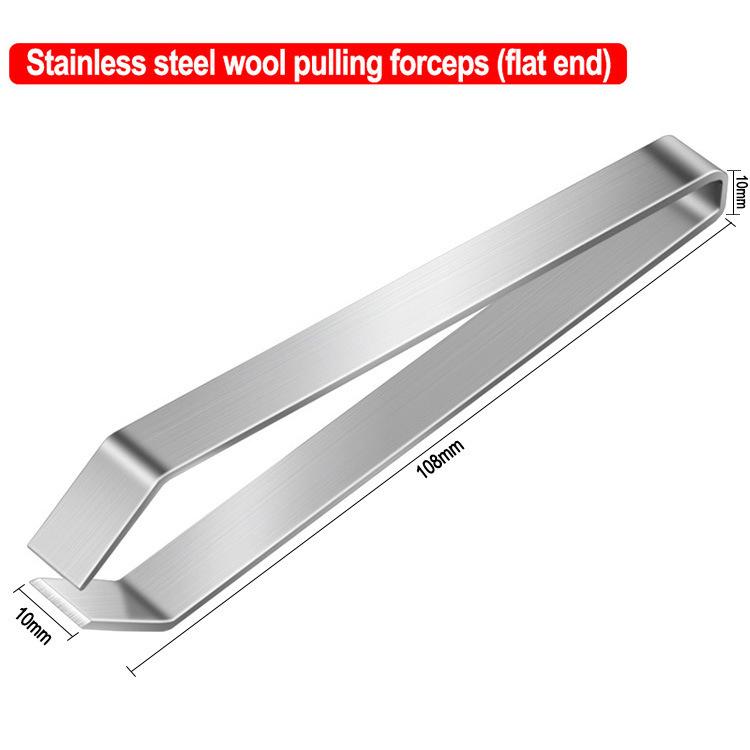 Kitchen Hair Removal Clip For Fish Bones, Stainless Steel Flat Mouth Oblique Mouth Clip, Household Small Tool