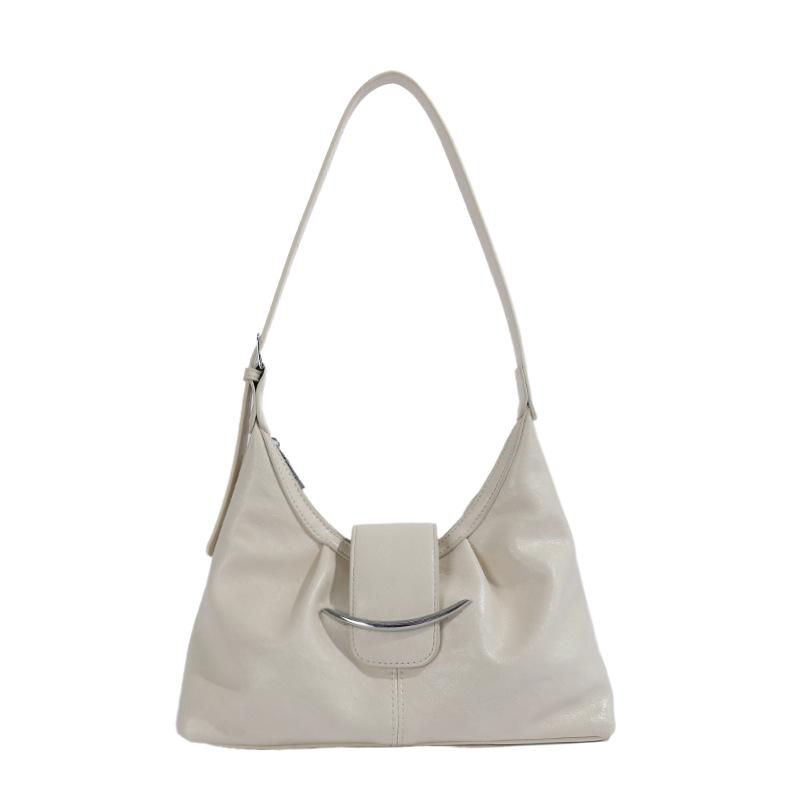 Underarm Bag with Large Size and High Capacity, Featuring A Sophisticated Style and A Single Shoulder Strap Design. белый