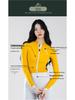 Lampaida Women's Vintage Style Fleece Cycling Jersey Long Sleeve Set - Frost Shadow Design