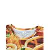 Large Men's French Fries Hamburger Pattern 3D Printed Men's Round Neck Short Sleeved T-shirt Summer Fashion T-shirt Casual Comfortable Versatile Top