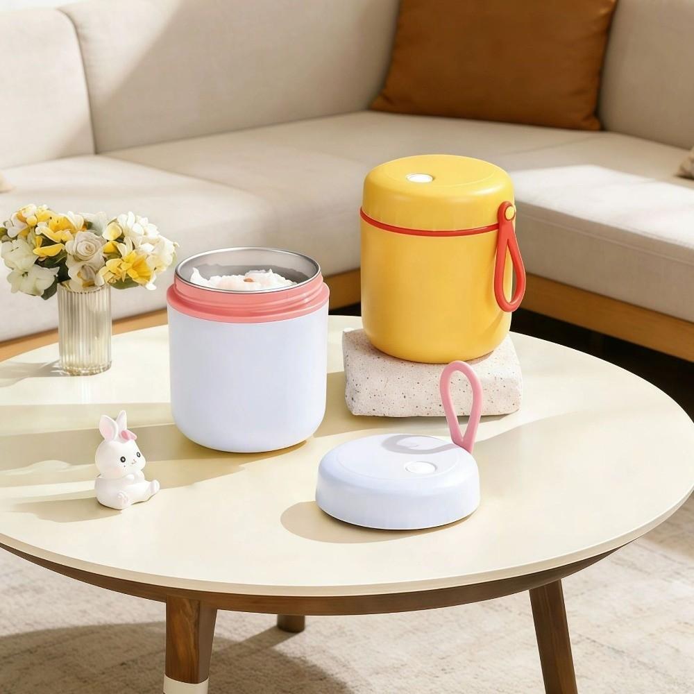 Leak-Proof Insulated Food Jar with Spoon Insulated Soup Cup Food Thermal Jar  for Working Office