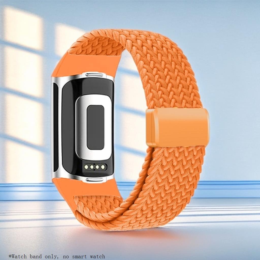 Banda de Nailon Deportiva Para Fitbit Charge 6 5 Correa Elástica Transpirable Correa de Reloj Para Fitbit Charge 5/Charge 6 Pulsera Trenzada Correa