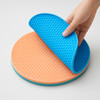 Round Insulation Silicone Mat Non-Slip Heat-Resistant Anti-Scalding Honeycomb Microwave Oven Mat Pot Holder Thicken Coasters
