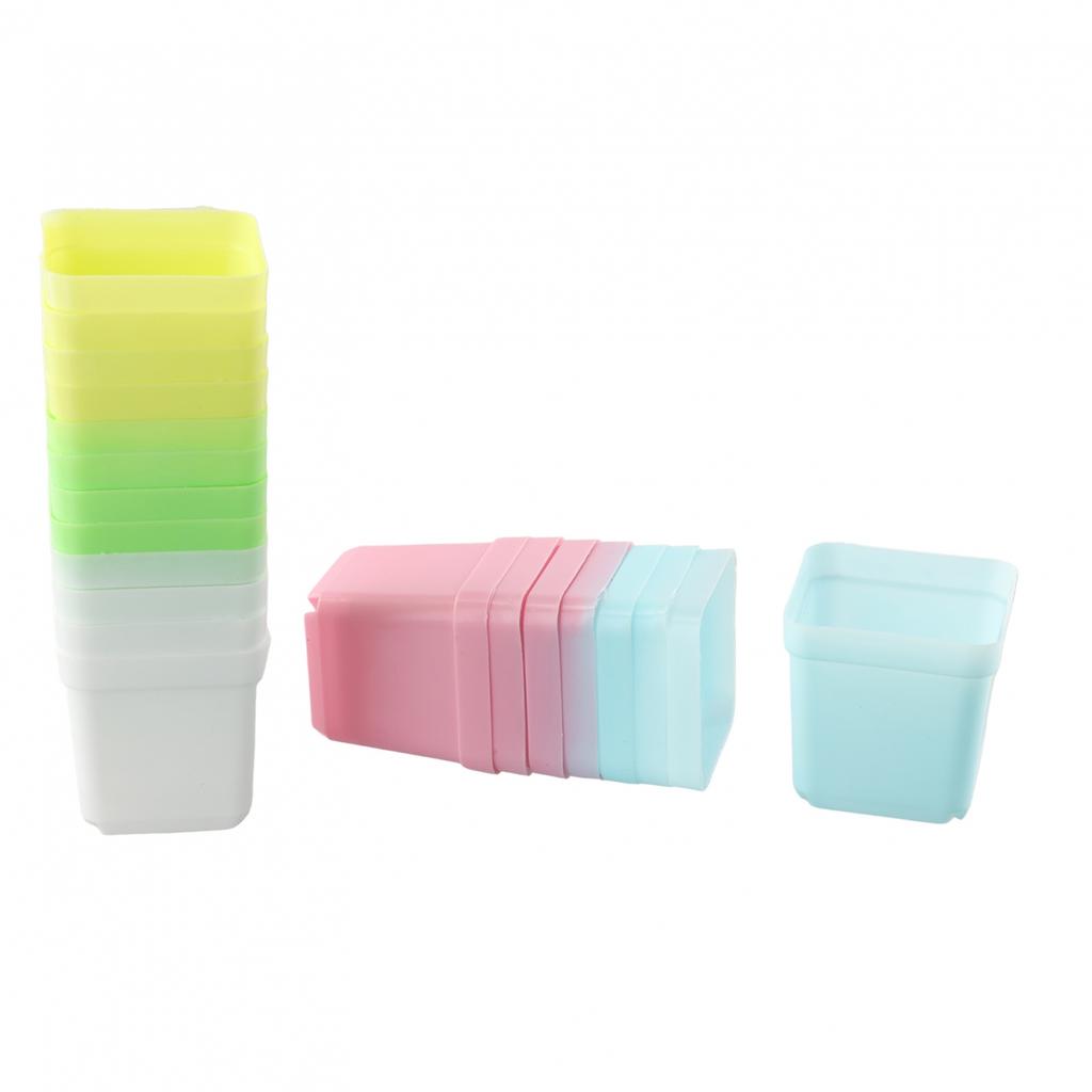 Mini Plastic Colorful Succulent Plant Flowerpot Flower Pot For Home Office Decor