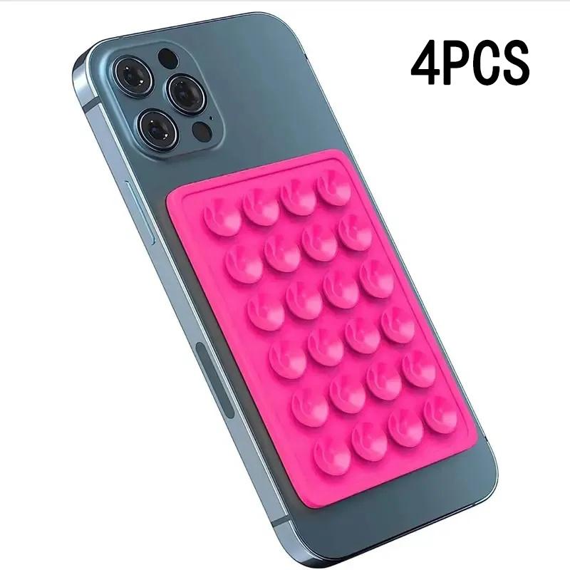 Double Side Silicone Suction Pad For Mobile Phone Fixture Suction Cup Backed 3M Adhesive Silicone Rubber Sucker Pad For Fixed