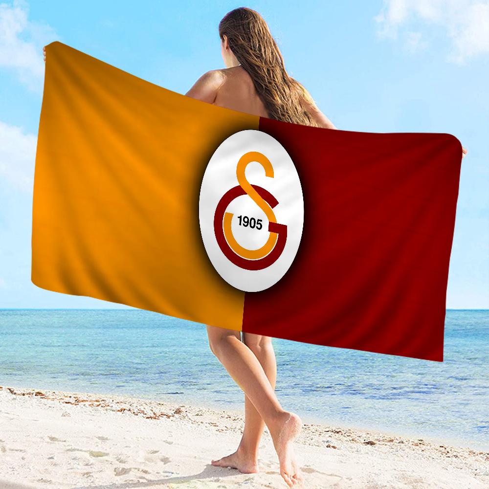 1905-G-Galatasaray Logo Towel Microfiber Beach Towel Absorbent Quick Dry Soft Yoga Swimming Resort Mountain Climbing Towel