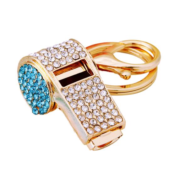 Whistle Metal Rhinestone Whistle Loud Crisp Sound Bling Whistle for Coaches