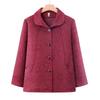 Mid-Aged & Elderly Women's Embroidered Lapel Autumn Jacket