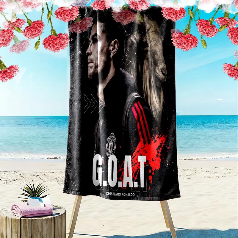 Dynamic Soccer Action beach towel soft beach quick-drying swim towel swim seaside beach towel Fashion printing beach